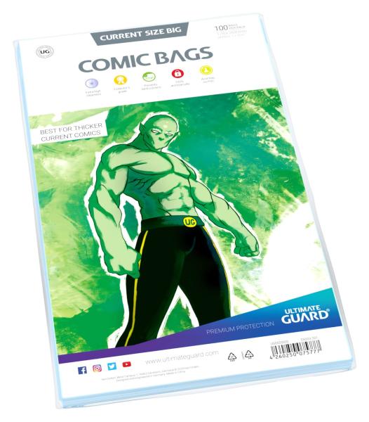 Ultimate Guard Comic Bags BIG Current Size (100)